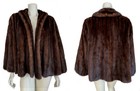 Saks Fifth Avenue Ranch Mink Fur Coat  Real Vintage Mahogany Jacket