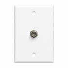 Installer 10-pack     F81 Coax Wall Plates  single-port  White 