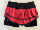 Lululemon Run Speed Squad Skirt Skort Size 6 - Waist Taken In - Red   Black