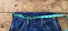 Vintage 1950s Girls Dark Blue Denim Jeans Side Zip Sanforized 22x20 5