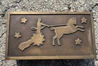 Art Deco Bronze Jewelry Box Zodiac Signs Einar Dragsted 1920s