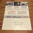Vtg Original Ford Tractor Side Mounted Mowers Dealer s Brochure