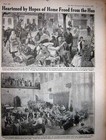Original Old Vintage Print 1917 Ww1 French Refugees Belgian Siers Heroes Patey