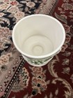 Vintage Hull Usa Pottery Pedestal Planter Flower Pot With Green Grapes