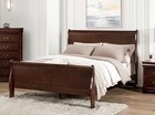 Transitional Style Queen 4pc Bed Nightstand Dresser Mirror Set Bedroom Furniture