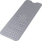 Non Slip Bathtub Shower Mat  Extra Long Bath Mat For Tub  40x16 Grey