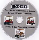 Ez-go Golf Carts 1984-2011 - Factory Parts Service Shop   Maintenance Manual 