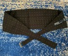 Polo Ralph Lauren Black White Polka Dot 100  Silk Cummerbund Made In Usa Large