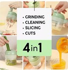 4in1 Handheld Electric Vegetable Food Chopper Cutter For Garlic Ginger Meat Q3s5