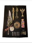 Quill Pen And Ink Set - Feather Calligraphy Dip Pen With Wax Seal Stamp