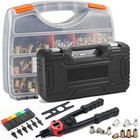Premium Automatic Rivet Tool Set Riveter Gun With 960 Rivet Nuts Blind Rivet Gun