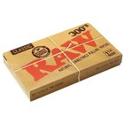 5 Packs    raw Classic Natural Unrefined Rolling Papers 1 1 4 Size 300 Leaves pck