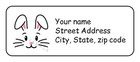 30 Personalized Easter Bunny Return Address Labels Stickers Tags