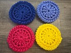 Set Of Four Crocheted Double Sided Dish Scrubbies  