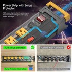 Crst 6-outlet Metal Power Strip 1020j Heavy Duty Surge Protector Power Strip 6ft