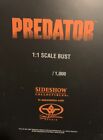 Rare predator Bust  Sideshow Collectibles Life Size 1 1 Scale - Stan Winston  