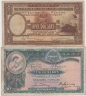 Lots Of 4 The Hong Kong   Shanghai Banking Corporation 5  10 Dollars Banknotes