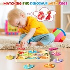 Wooden Puzzles For Toddlers  8 Pcs Dinosaur Matching Egg Puzzle  Montessori T   
