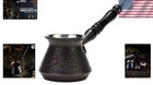 Elegant Handmade 9oz Copper Turkish Coffee Pot     Perfect For Stovetop Brewing