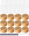 12 Pcs 3d Led Night Lamp Base 12 Pcs Clear Acrylic Blank Sheets 16 Square