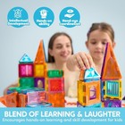 66pcs Magnetic Building Tiles  Toys For Toddler  2d   3d Magnet Tiles  Durable A