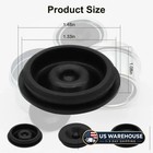 4 Pcs Trailer Hub Cap Rubber Plugs Fit 1 98  Trailer Axle Dust Cap