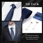 8 Pcs Tie Tacks For Men Tie Pins For Regular Ties Necktie 14k Gold Plated Men   