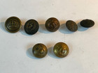 7  Wwii Era British    Canadian Military Buttons- 1 Royal Army Medical Corps