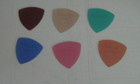 Vintage Fender Clear Color Heavy 346 Guitar Pick Lot Of 6 Guitar Picks Nos Rare