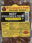 2 Packs Wisconsin Best Naturally Smoked Beef Stick Ends   Pieces Gluten Free