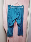 Scrubstar Women   s Medical Scrub Pants Xl Blue Solid Drawstring Polyester Blend