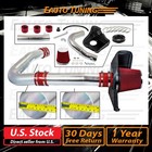Cold Heat Shield Air Intake   Red Filter For 11-23 Challenger charger 300 3 6 V6