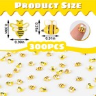 Llmsix 300pcs Mini Resin Bees  Bees Animals Figurines For Crafts  Tiny Yellow 
