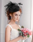 1920s Vintage Fascinators Hats Pillbox Hat With Veil One Size  A-black