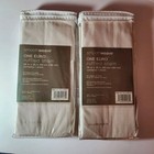 Two New Smooth Weave Ivory Euro Ruffled Pillow Sham In Package 