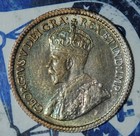 Canada 1912 Silver 5 Cents Au   b318