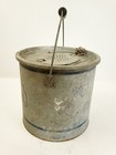 Vintage Mohawk Floating Minnow Pail 10 Qt  Galvanized Metal Bucket Bait Bucket