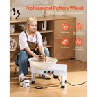 Pottery Wheel 14in 36cm Ceramic Wheel Machine Clay Forming Diy Art Crafts White