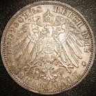 German States  Prussia 1912 A - 3 Mark -  900 Silver Km 527