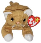 Ct  Ty Beanie Baby - Nip The Gold Cat  7 5 Inch  Mwct Stuffed Animal Toy