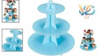 Light Blue 3-tier Cupcake Stand Cake Holder Dessert Display Party Decor