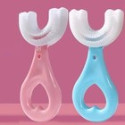 2 Pc Children Kids Toothbrush U-shaped Brush Oral Teeth Cleaner Baby 0-14 Year