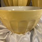 Williams Sonoma Ceramic Nesting Mixing Bowls Butternut Fluted Set Of 3 - Vtg