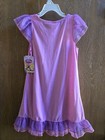 Nwt Size S 6 6x Disney Princess Pink Nightgown Belle Cinderella Rapunzel New