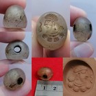 King Rare  Sassanian Ancient Old Intaglio Seal Stone Agate Stamp Bead