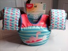Speedo Splash Jammer Life Jacket Vest Kids Weight 33-55 Lbs Dinosaur Surfing New