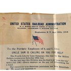 Vtg Wwi Railroad Poster Delaware Lackawanna   Western 1918 Liberty Loan Original