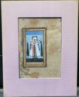 Antique Persian Indo Miniature Painting Lovers Embracing Manuscript Painting