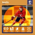 Eagles Bulk Hockey Tape 1 Or 6 Pack Black  1 Inch X 21 Yards  1 Clear 