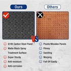 Workpro 3pack Metal Pegboard 16 x 32  Heavy Duty Garage Peg Board Wall Organizer